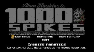 Aban Hawkins & the 1000 SPIKES (XBLIG) Title Screen